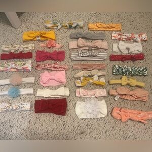 Bundle of 30 baby bows- including baby bling bow